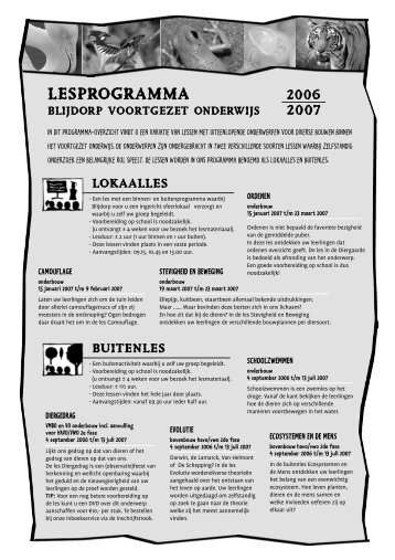 Lesprogramma VO zw.qxd - Diergaarde Blijdorp