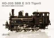 HO-205 SBB E 3/3 Tigerli