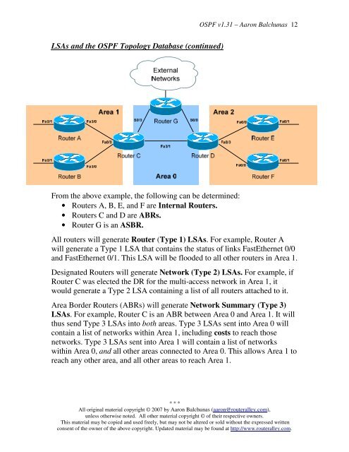 Open Shortest Path First (OSPF) - Router Alley