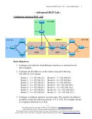 Advanced BGP Lab - Router Alley