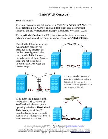 Basic WAN Concepts - Router Alley