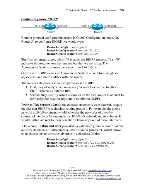 Cisco CCNA Study Guide - Router Alley