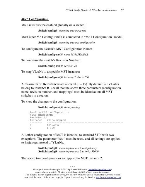 Cisco CCNA Study Guide - Router Alley