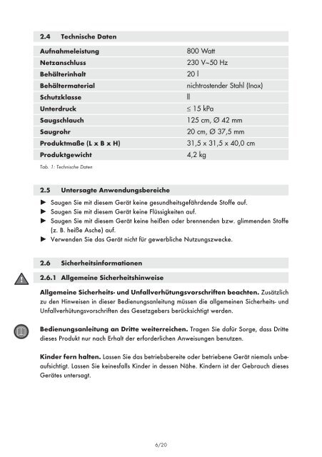 Bedienungsanleitung - Rowi