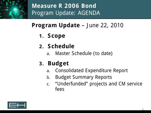 06-22-10 Erickson-Hall Bond Report - Rowland Unified School District