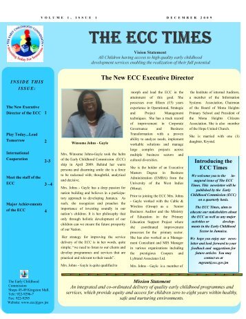 THE ECC TIMES - The Early Childhood Commission