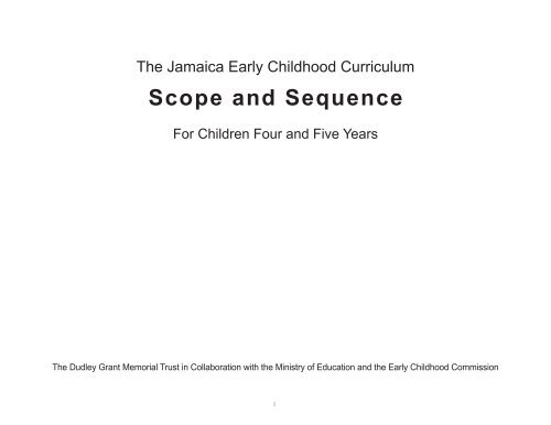 Scope And Sequence Curriculum - The Early Childhood Commission