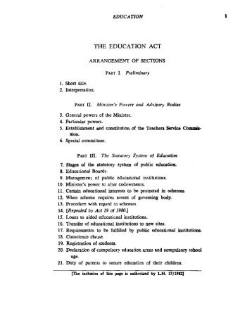 The Education Act.pdf - Ministry of Education