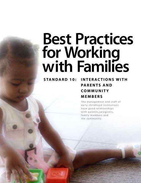 Best Practices - The Early Childhood Commission