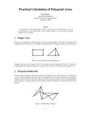 Practical Calculation of Polygonal Areas - Tom Davis