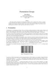 Permutation Groups - Home Page -- Tom Davis
