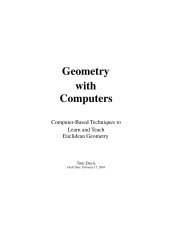 Geometry with Computers - Home Page -- Tom Davis