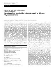 Formation of the Campbell-Red Lake gold deposit by H2O ... - UQAM