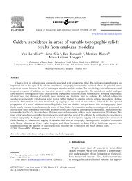 Caldera subsidence in areas of variable topographic relief ... - UQAM