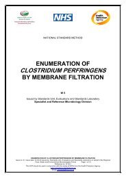 enumeration of clostridium perfringens by membrane filtration