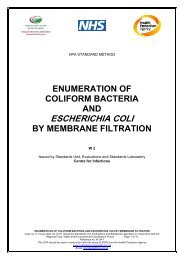 Enumeration of coliform bacteria and Escherichia coli