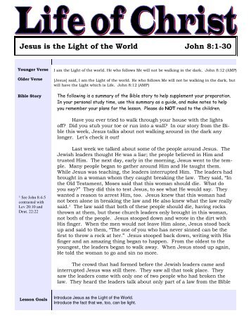 LOCJohn Lesson20-Jesus is the Light of the World - Mission Arlington