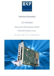 Technical Information CCK-MARIMBA Mezzanine I/O Expansion - Ekf