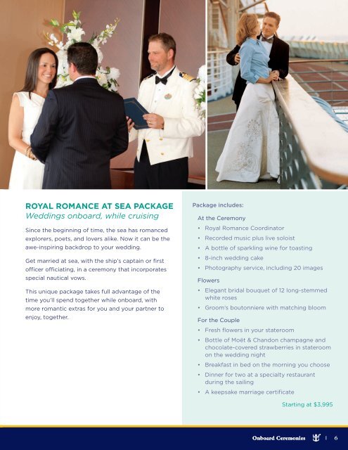Weddings | VoW ReneWals - Royal Caribbean International