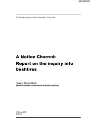 A Nation Charred: Report on the inquiry into bushfires