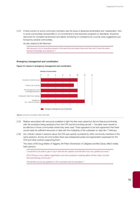 engaging communities - 2009 Victorian Bushfires Royal Commission