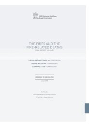 The Fires and The Fire-relaTed deaThs - 2009 Victorian Bushfires ...