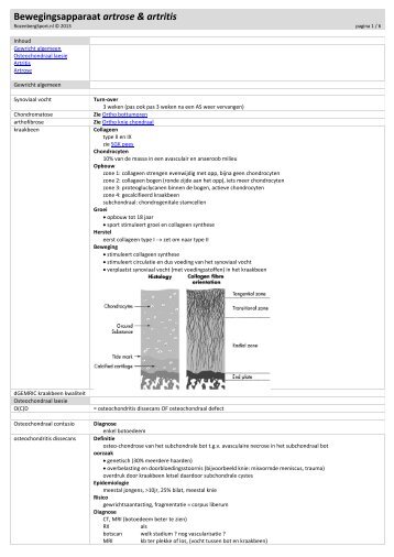 Bewegingsapparaat artritis-arthrose - RozenbergSport.nl