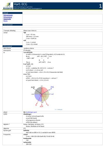 Hart: ECG - RozenbergSport.nl