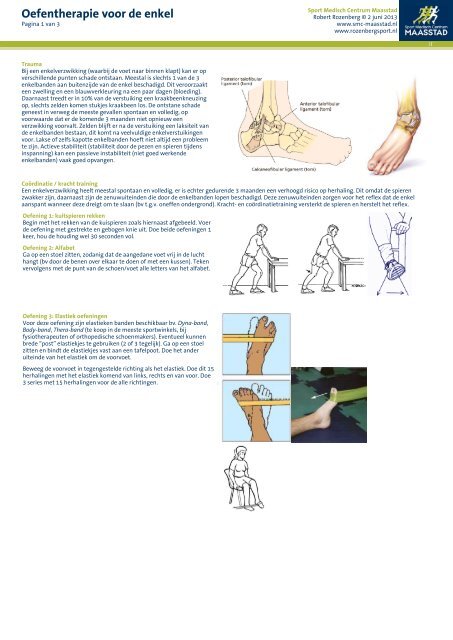 hiërarchie zoom Aangepaste oefentherapie_enkel - RozenbergSport.nl