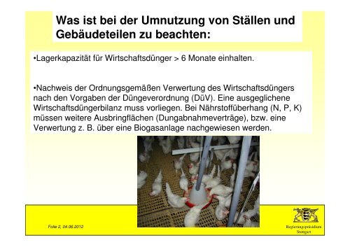 Was ist bei Umnutzung von Ställen und Gebäudeteilen zu beachten?