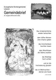 April 2003 - Evangelische Kirchengemeinde Umkirch