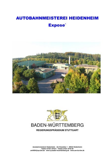 Exposé (PDF, 3.0 MB) - Regierungspräsidium Stuttgart