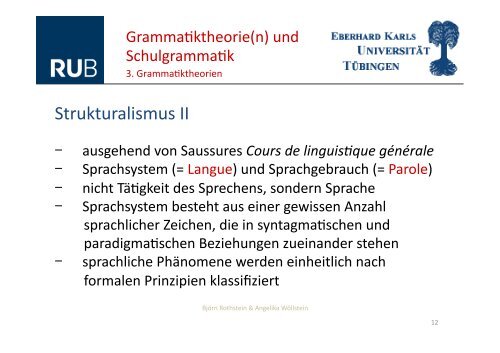 Grammatiktheorie und Schulgrammatik - Regierungspräsidium ...