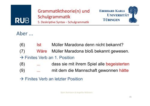 Grammatiktheorie und Schulgrammatik - Regierungspräsidium ...