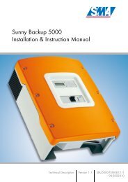 Sunny Backup Installation Manual - Rainbow Power Company