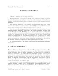 Wind Measurements - Rainbow Power Company