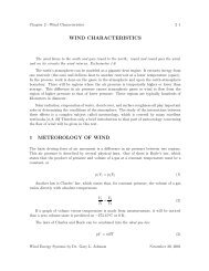 WIND CHARACTERISTICS 1 METEOROLOGY OF WIND