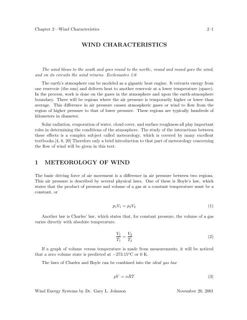 WIND CHARACTERISTICS 1 METEOROLOGY OF WIND wind-characteristics-1-meteorology-of-wind