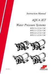 Instruction Manual AQUA JET Water Pressure Systems WPS 2.9 12 ...