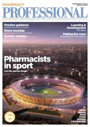 Pharmacists in sport - Royal Pharmaceutical Society