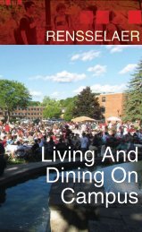 Living and Dining on Campus