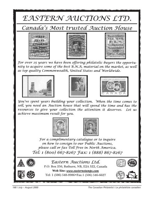 Phil pages July-Aug-Final - The Royal Philatelic Society of Canada