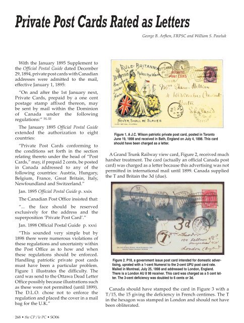 Canadian Philatelist PhilatÃ©liste canadien - The Royal Philatelic ...