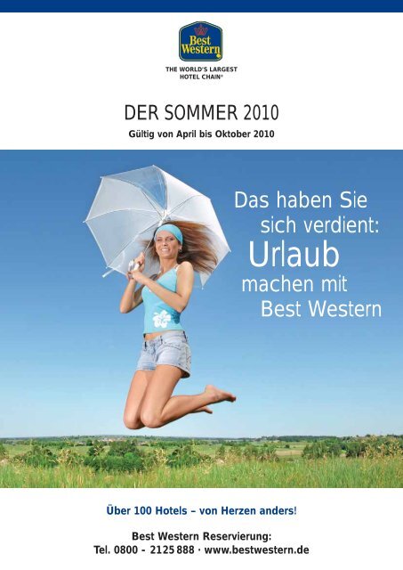 Tel. 0800 - 2125 888 - Best Western Hotels Deutschland