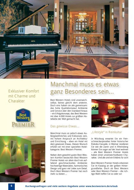 Tel. 0800 - 2125 888 - Best Western Hotels Deutschland