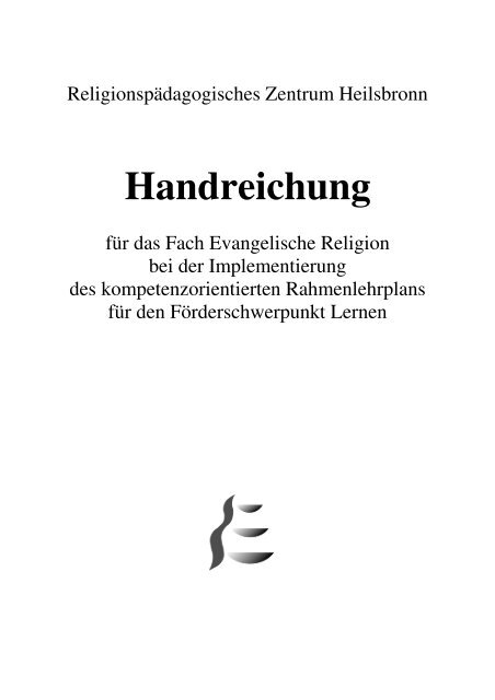 Handreichung - RPZ Heilsbronn