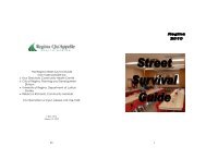 Regina Street Survival Guide - Intraspec