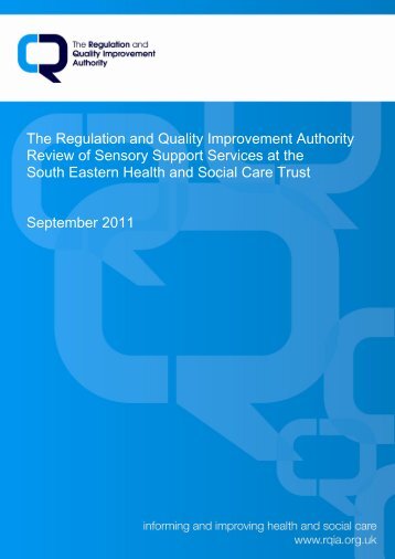 Review of Sensory Support Services in the South Eastern HSC Trust