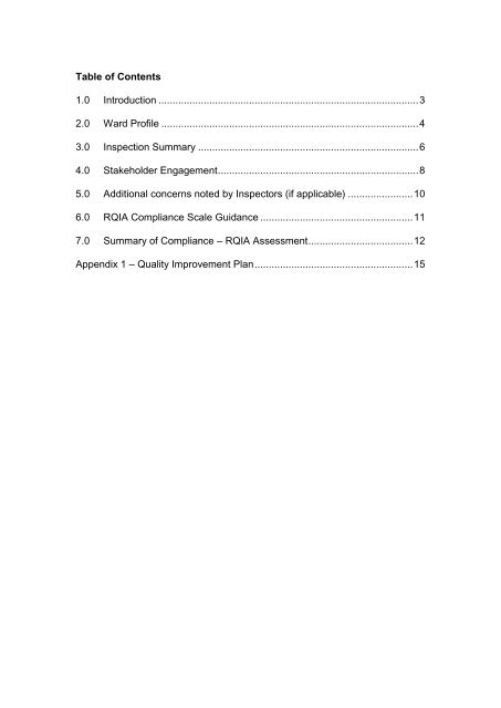 Brook Lodge, Lakeview Hospital - Regulation and Quality ...