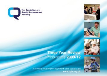 RQIA's three year review programme - Regulation and Quality ...